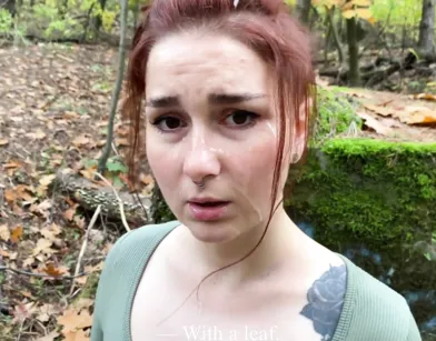 Подловил милашку на пробежке и раскрутил на быстрый секс в лесу